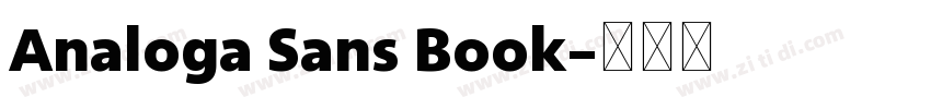 Analoga Sans Book字体转换